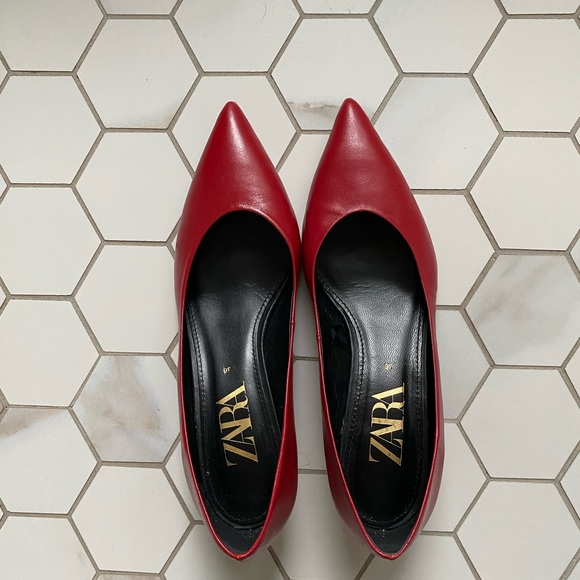 Leather Kitten mid heels Zara ✨ - Picture 9 of 10